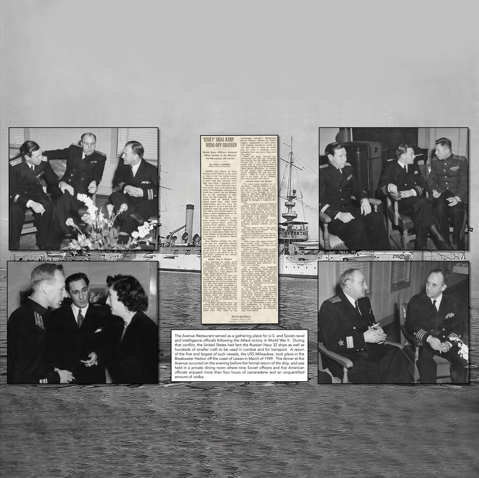 1949 naval summit at Avenue
